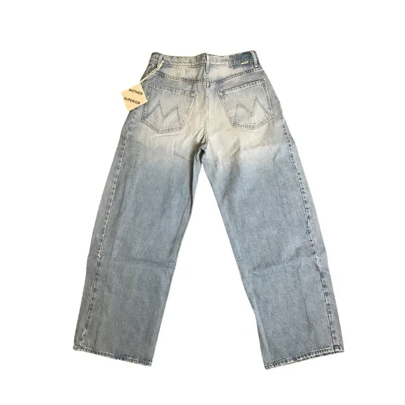 Mother Women's Back Pedal High Rise Full Pipe Flood Barrel Leg Jeans Size 28 NWT - Picture 5 of 13